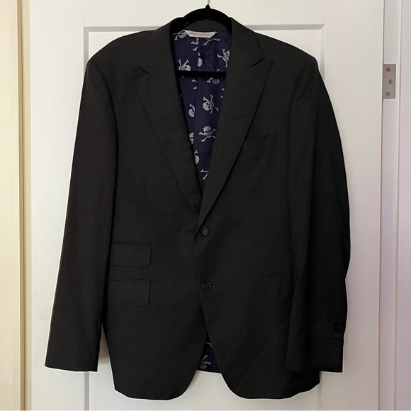 Bespoke Tailored Samuelson Superfine Wool Grey Blazer with Skill Lining - Picture 3 of 14